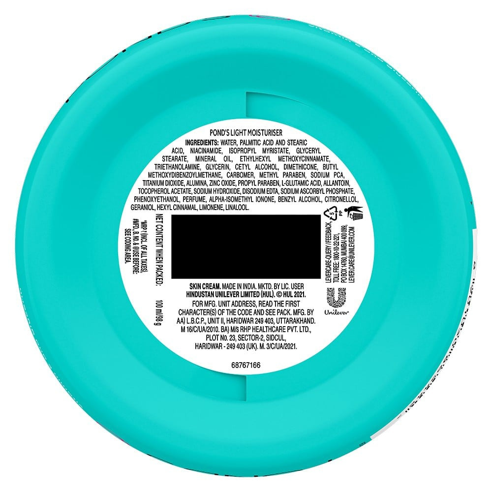 Pond's Light Moisturizing Cream (For Soft Skin) : 100 ml