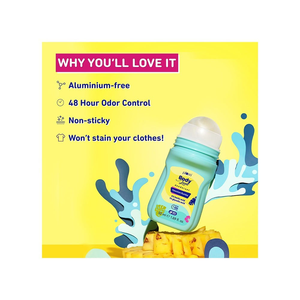 Plum BodyLovin' Hawaiian Rumba Deodorant Roll on : 50 ml