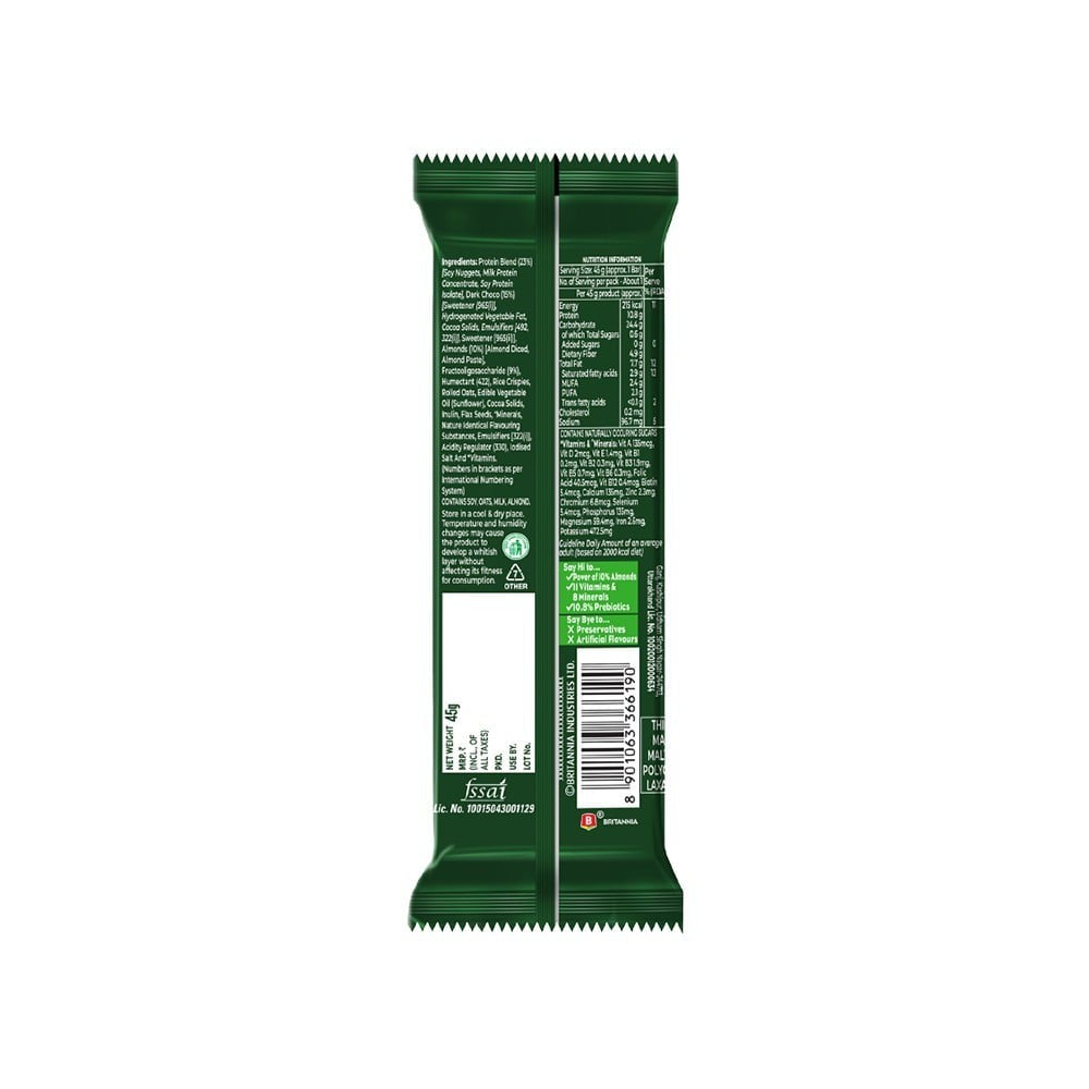 Britannia Be You Choco Almond Protein Bar : 45 g