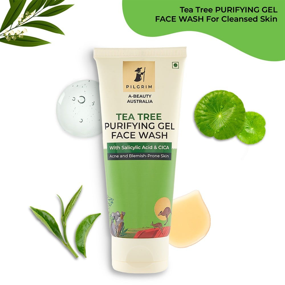 Pilgrim Tea Tree Purifying Gel Face Wash : 100 ml