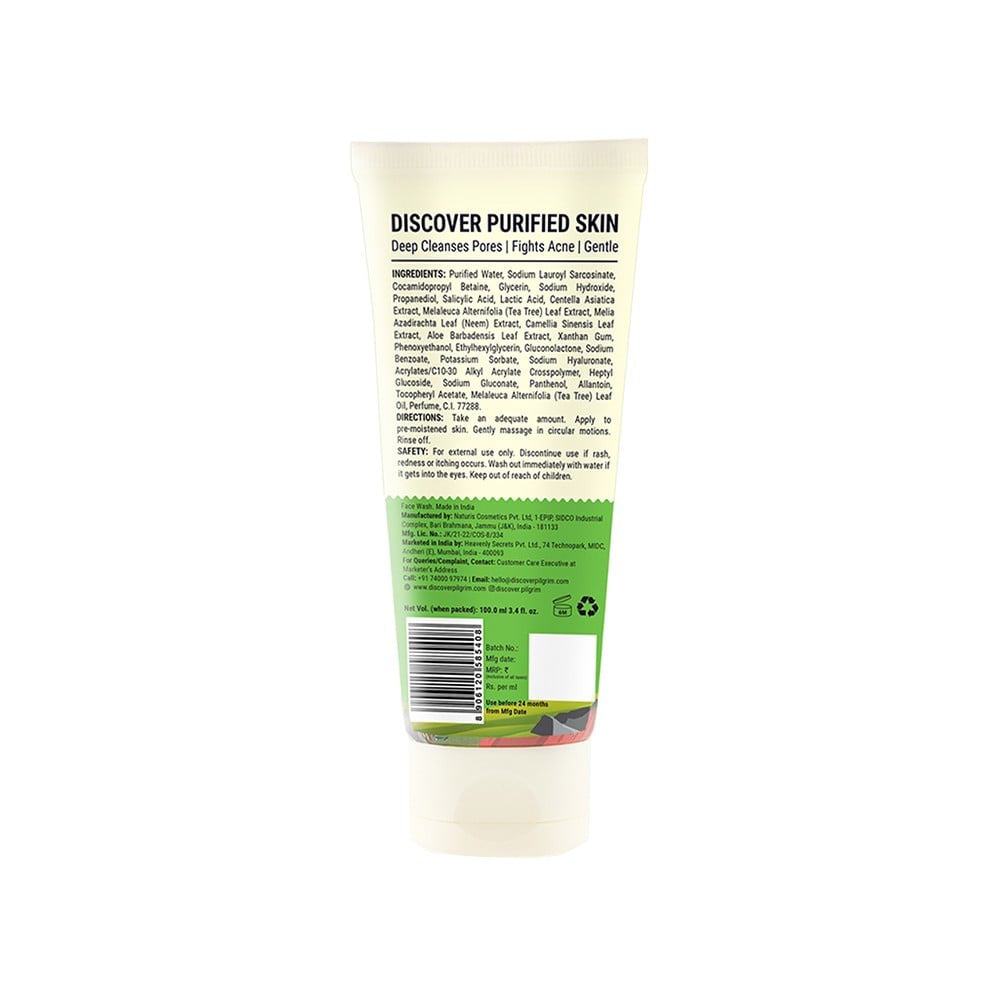 Pilgrim Tea Tree Purifying Gel Face Wash : 100 ml
