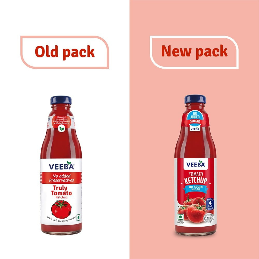 Veeba Tomato Ketchup (No Added Sugar) : 460 g