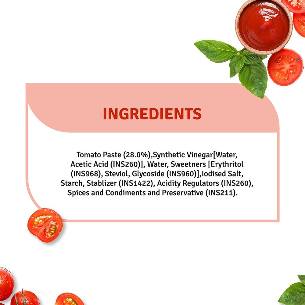 Veeba Tomato Ketchup (No Added Sugar) : 460 g