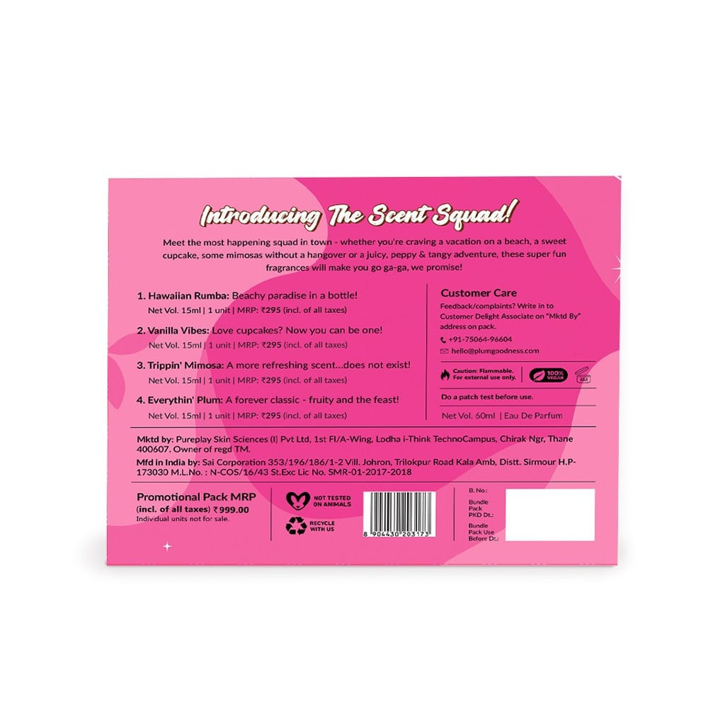Plum BodyLovin' Magnifi-Scent Luxury Perfumes Gift Set : 60 ml