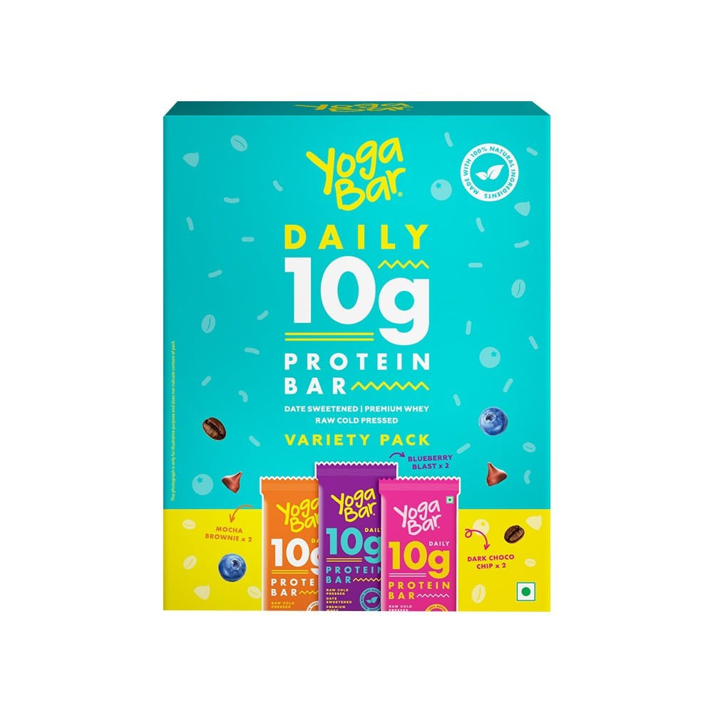 Yoga Bar Daily 10g Protein Bar (Assorted) : 1 pack (6 x 50 g)