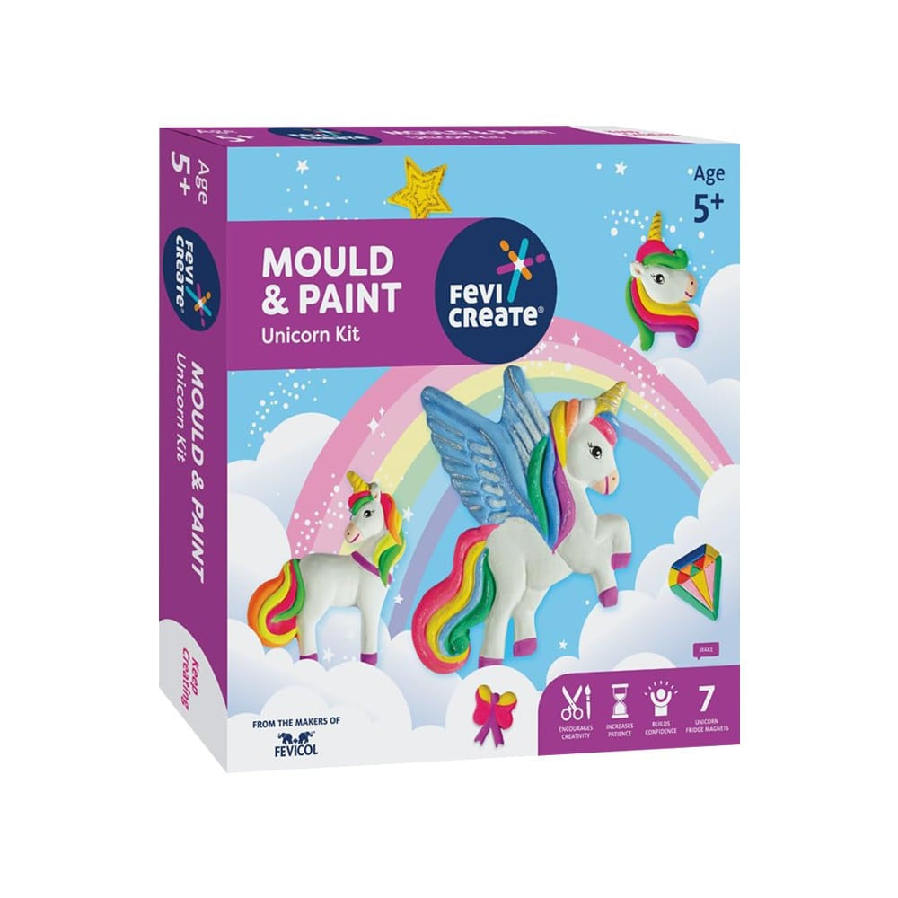 Pidilite Fevicreate Mould & Paint Unicorn Craft Kit : 1 unit