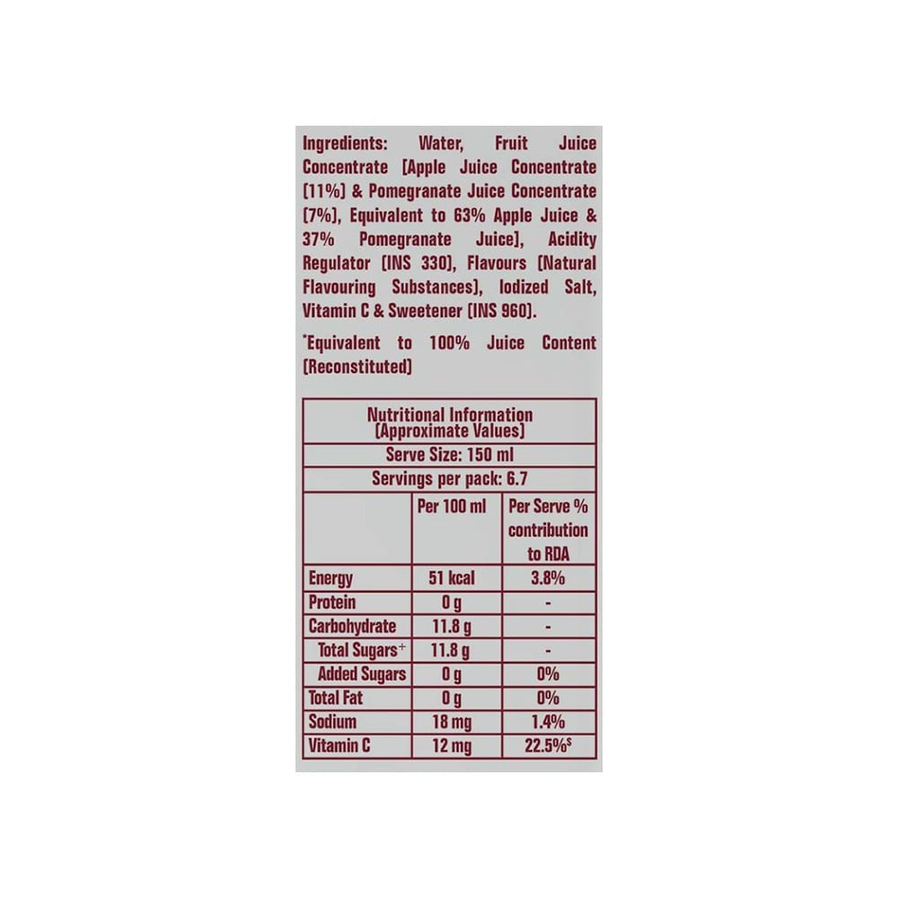 Real Activ Pomegranate Juice : 1 ltr