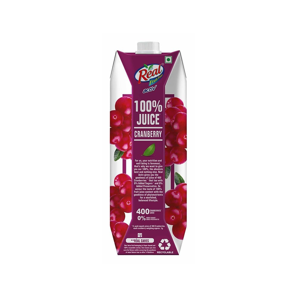Real Activ Cranberry Juice : 1 ltr