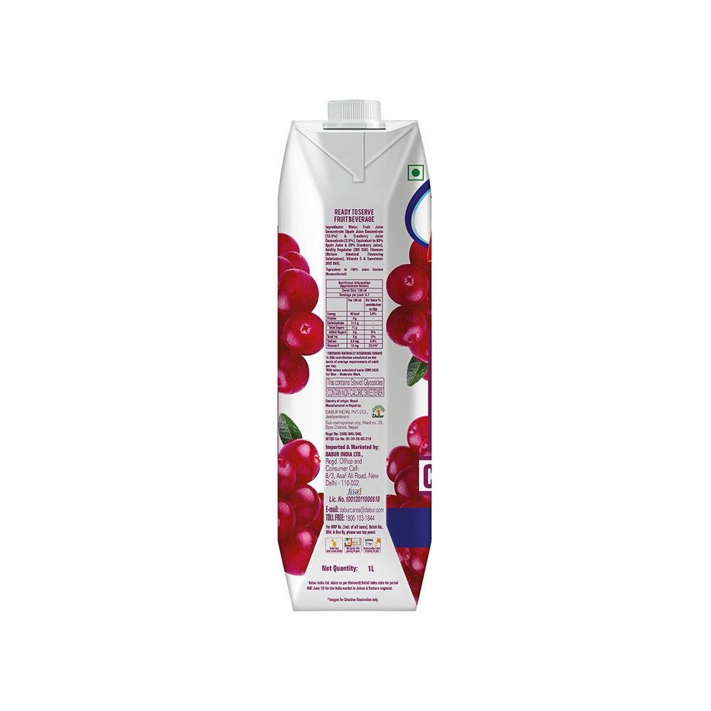 Real Activ Cranberry Juice : 1 ltr