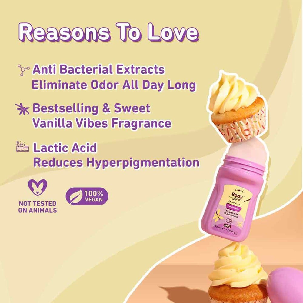Plum BodyLovin' Vanilla Vibes Deodorant Roll on : 50 ml