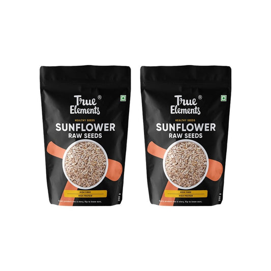 True Elements Raw Sunflower Seeds (250 g) - Pack of 2 : 2 x 250 g