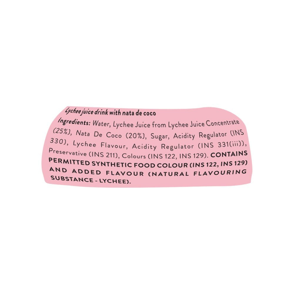 Poko Loko Lychee Nata Juice - Pack of 3 : 3 x 300 ml