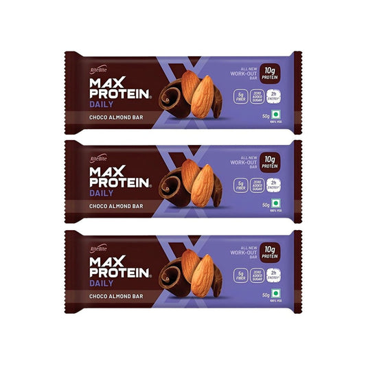 RiteBite Max Protein Daily Choco Almond Protein Bar - Pack of 3 : 3 x 50 g