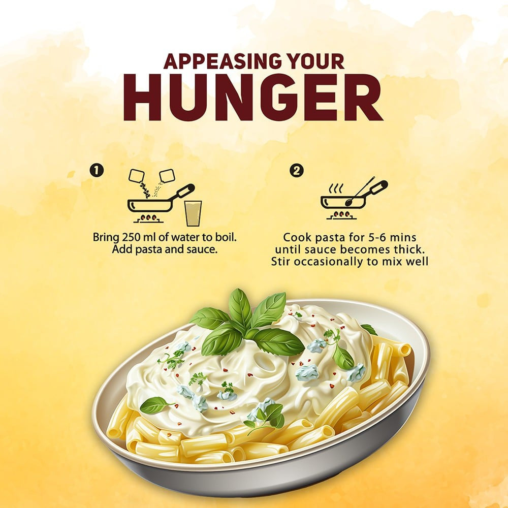 Yu Cheese Sauce Instant Wheat Pasta (Penne) : 65 g