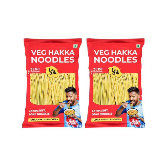 Yu Veg Hakka Noodles - Chowmein Style - Pack of 2 : 2 x 150 g