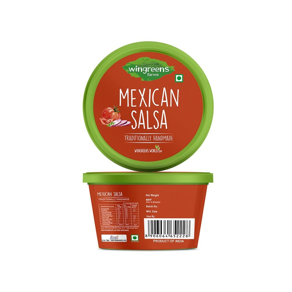 Wingreens Farms Mexican Salsa Dip - Pack of 2 : 2 x 180 g