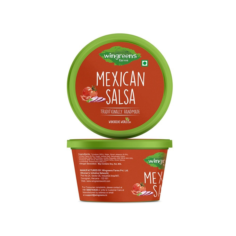 Wingreens Farms Mexican Salsa Dip - Pack of 2 : 2 x 180 g