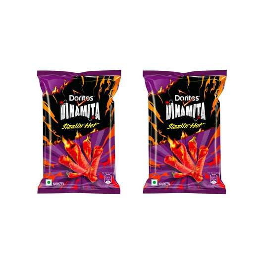 Doritos Dinamita Sizzling Hot Nachos Crips - Pack of 2 : 2 x 56 g