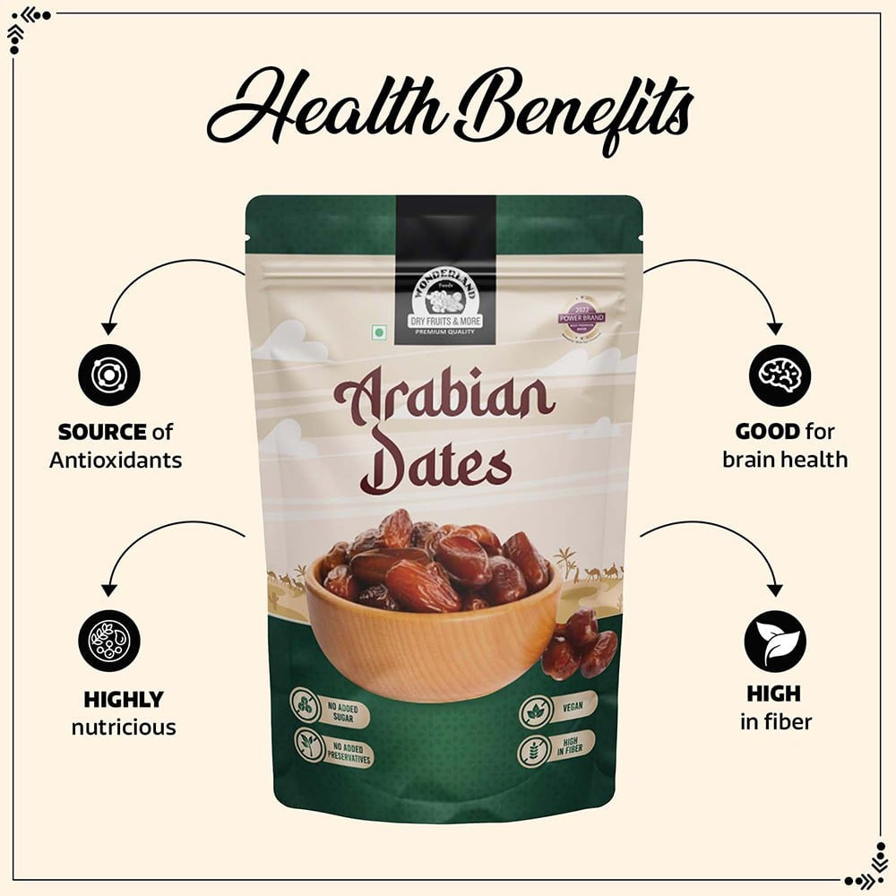 Wonderland Foods Arabian Dates (Khajur) : 250 g