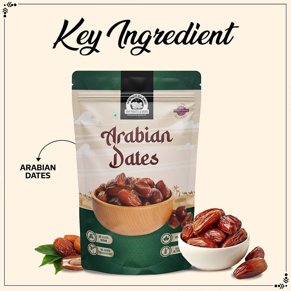Wonderland Foods Arabian Dates (Khajur) : 250 g