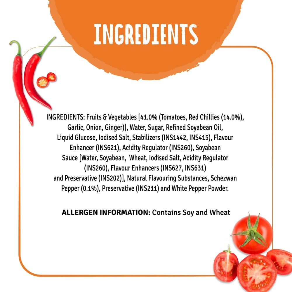 Veeba Wok Tok Chilli Schezwan Chutney : 250 g