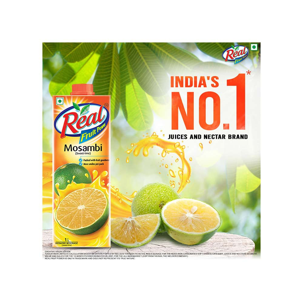 Real Fruit Power Mosambi Juice : 1 ltr