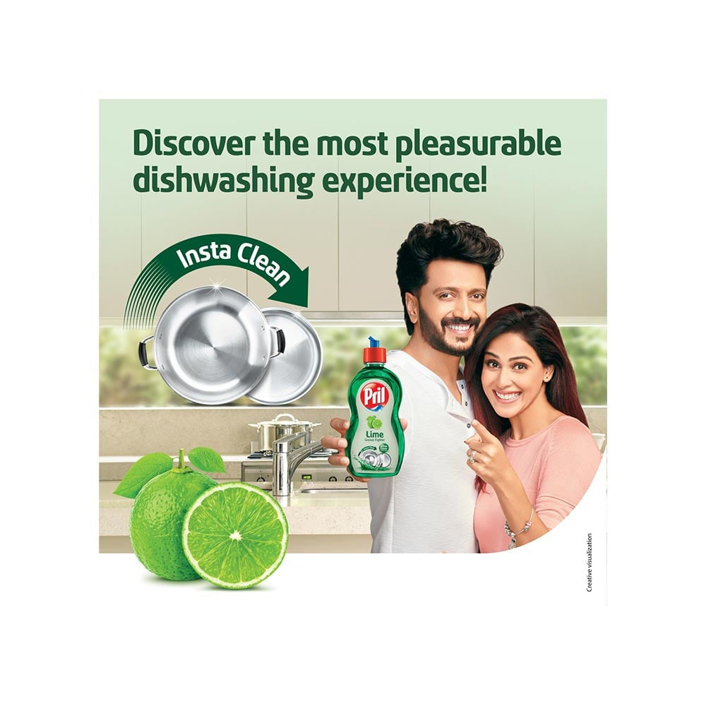 Pril Lime Grease Fighter Dishwash Gel : 750 ml