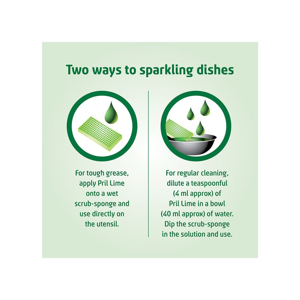 Pril Lime Grease Fighter Dishwash Gel : 750 ml