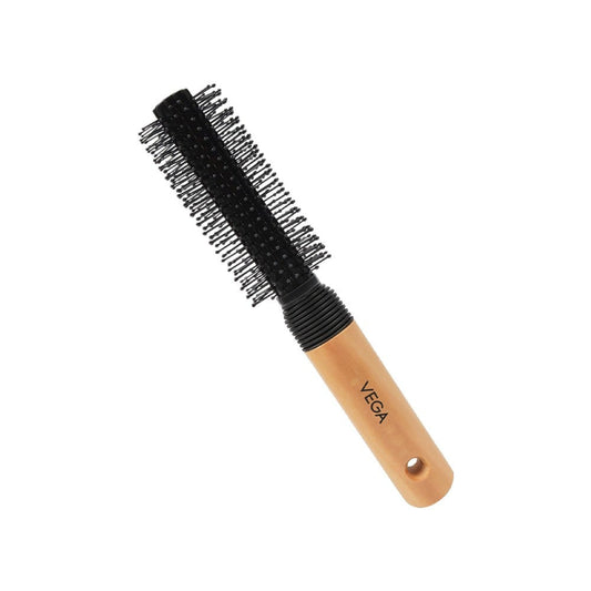 Vega Round Hair Brush (Black) : 1 unit