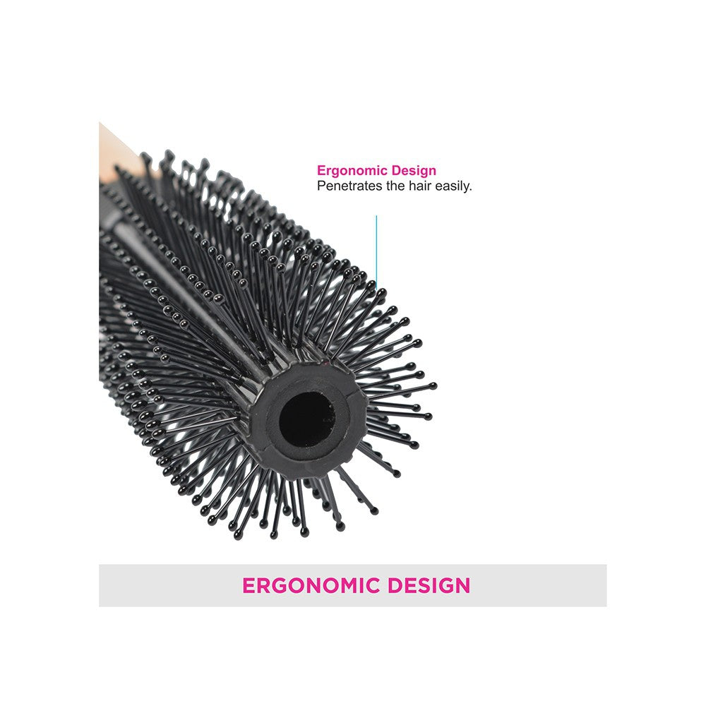 Vega Round Hair Brush (Black) : 1 unit