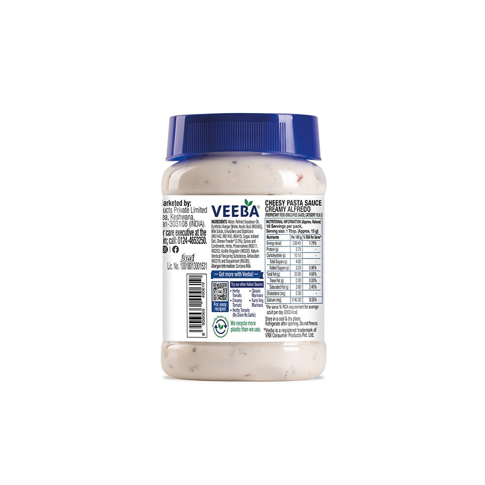 Veeba White Pasta Creamy Sauce : 250 g