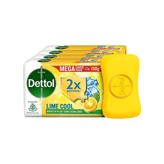 Dettol Lime Cool Soap : 4 x 150 g