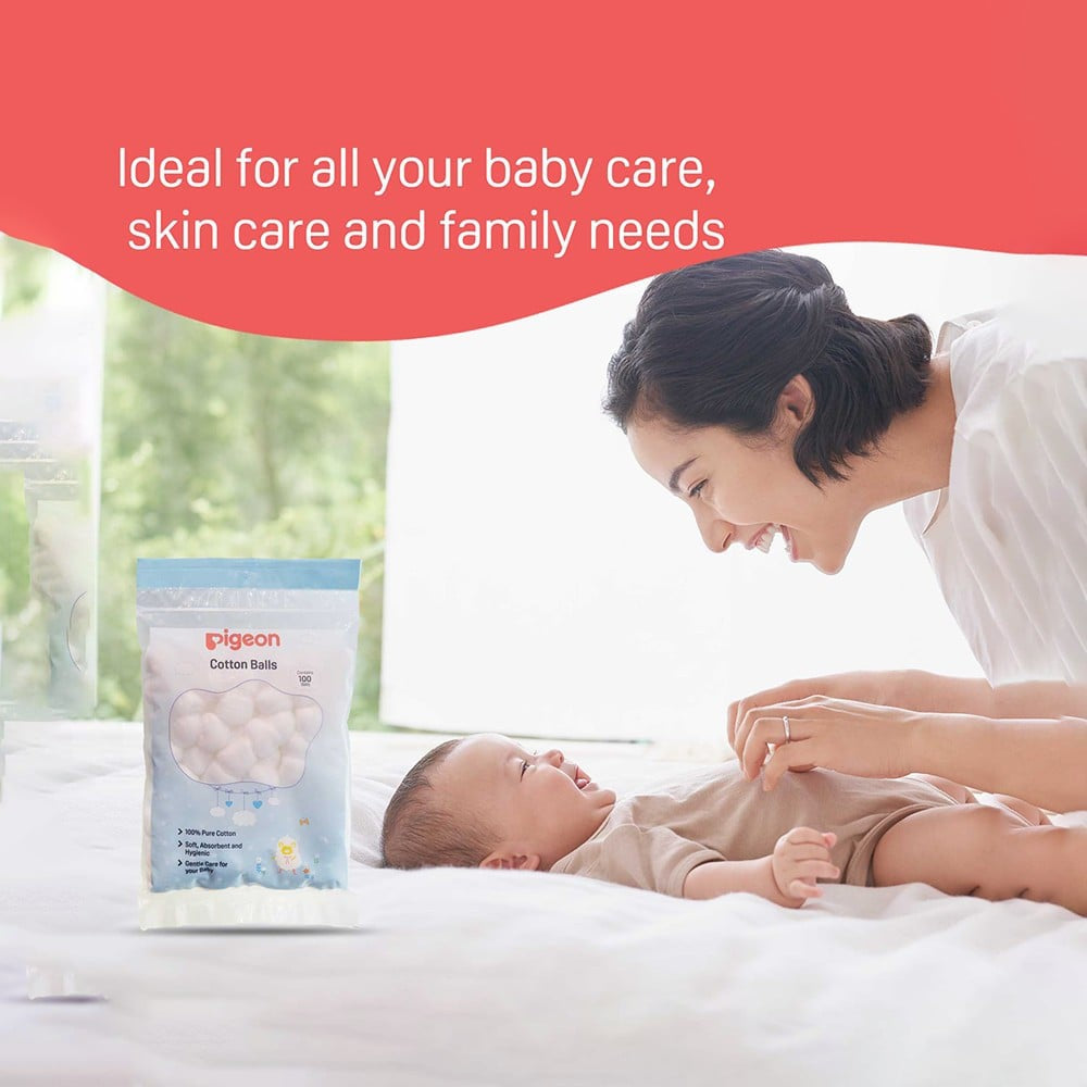 Pigeon Baby Cotton Balls : 100 pcs