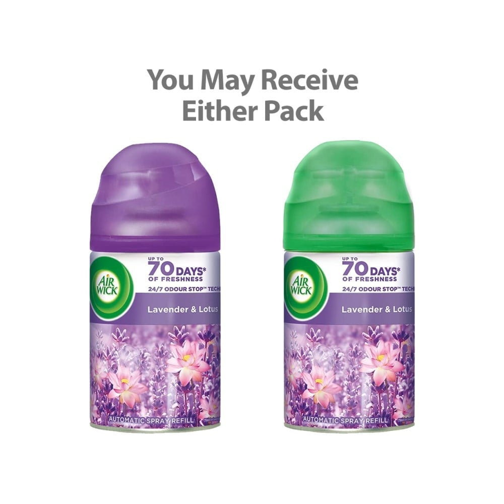 Airwick Freshmatic Automatic Air Freshener Refill (Lavender & Lotus) - Pack of 4 : 4 x 250 ml