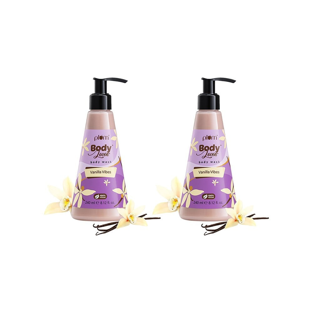 Plum BodyLovin' Vanilla Vibes Body Wash - Pack of 2 : 2 x 240 ml