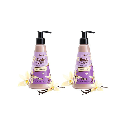 Plum BodyLovin' Vanilla Vibes Body Wash - Pack of 2 : 2 x 240 ml