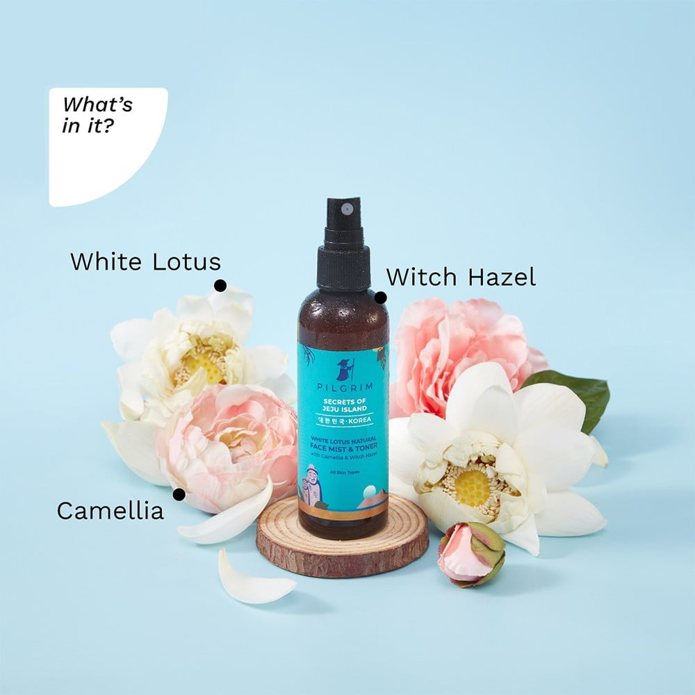 Pilgrim White Lotus Refreshing Face Mist & Toner - Pack of 2 : 2 x 100 ml