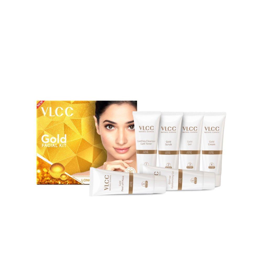 VLCC Gold Facial Kit For Luminous & Radiant Complexion - Pack of 2 : 2 x 60 g