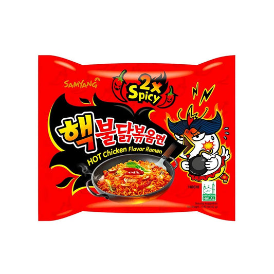 Samyang 2x Spicy Ramen Instant Noodles - Hot Chicken Flavour : 140 g
