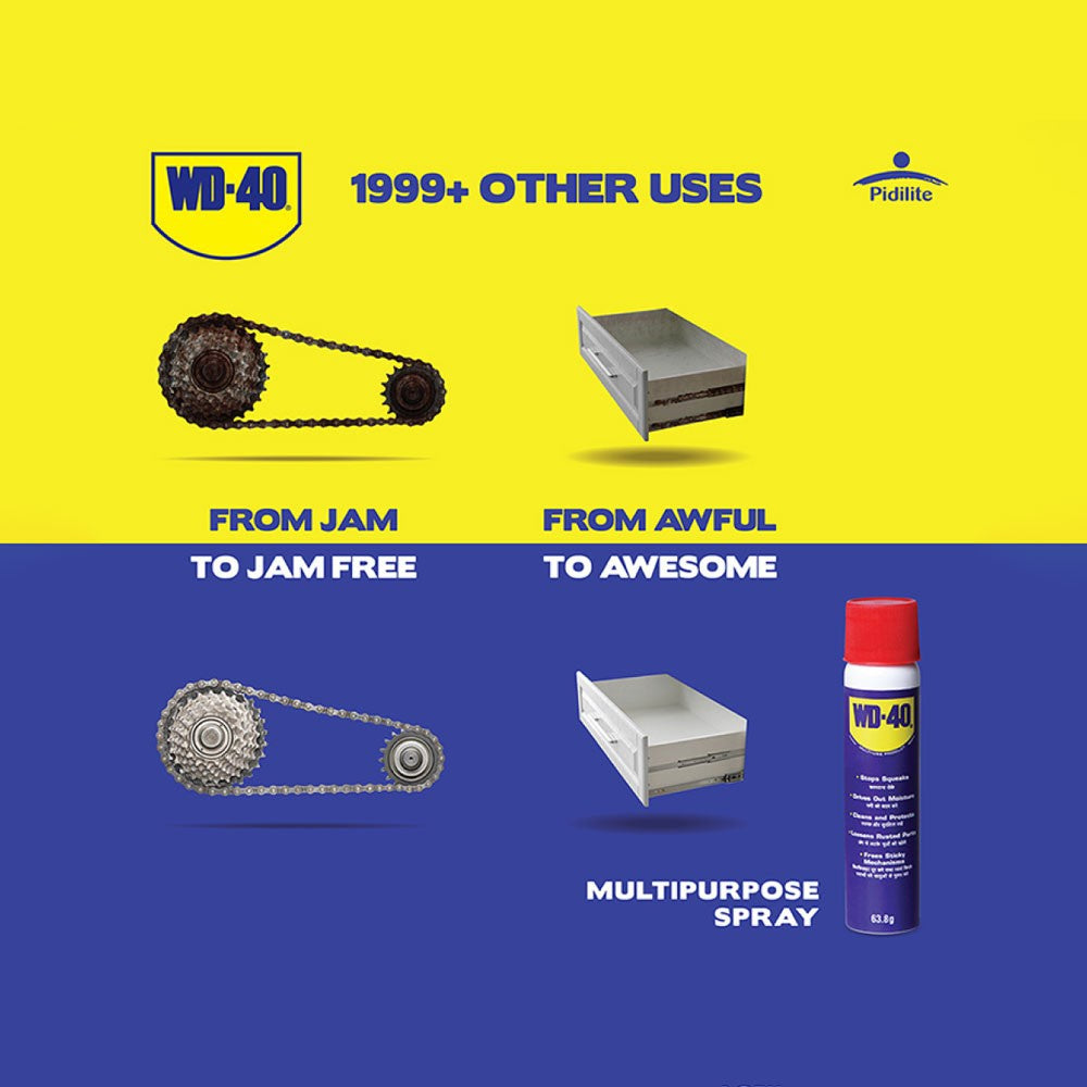 WD-40 All Purpose Cleaner Spray For Home Maintenance : 63.8 g