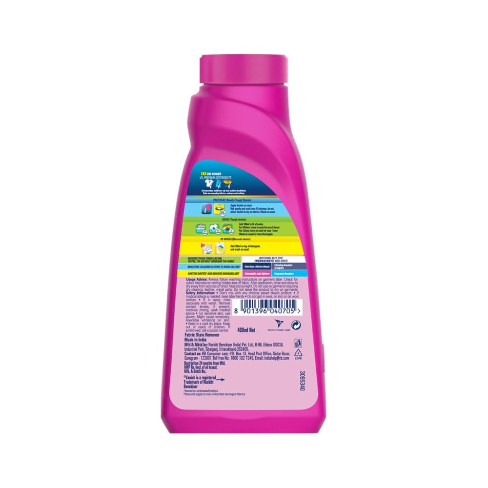 Vanish Oxi Action Fabric Stain Remover : 400 ml