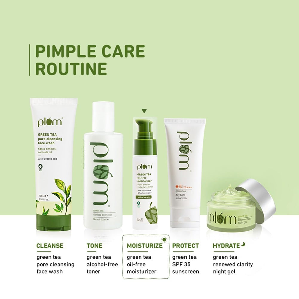 Plum Green Tea Oil & Fragrance Free Moisturizing Cream : 50 ml