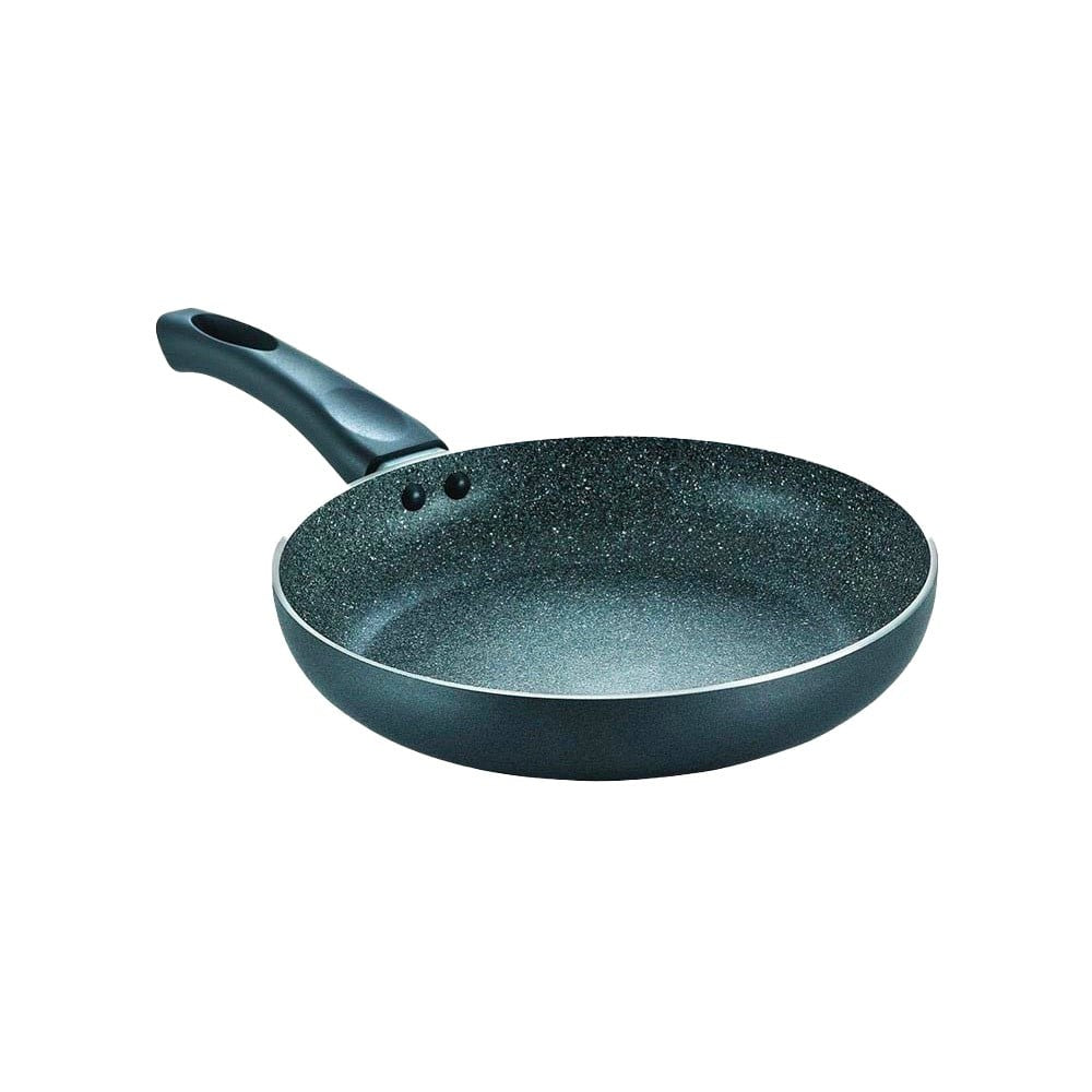 Prestige Omega Deluxe 36305 Omega Deluxe Granite Non-stick Round Base Fry Pan 24 cm, 1.7 L (Aluminium, 1.7 ltrs, Grey & Black) : 1 unit