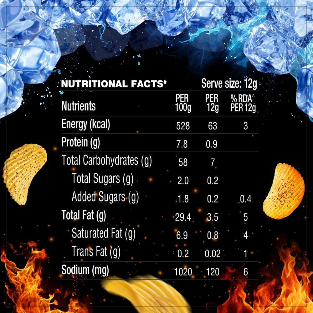 Too Yumm Spicy & Icy Bhoot Potato Chips : 82 g