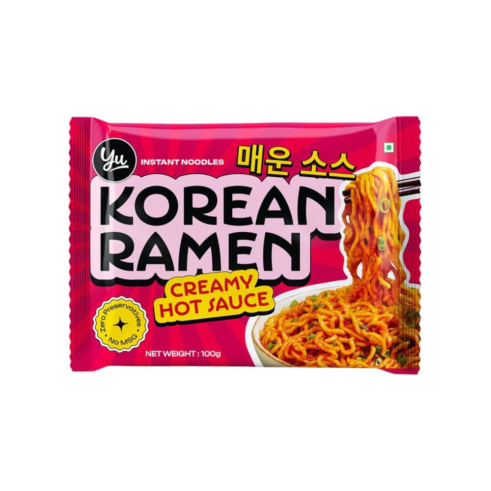 Yu Creamy Hot Sauce Korean Ramen Instant Noodles : 100 g
