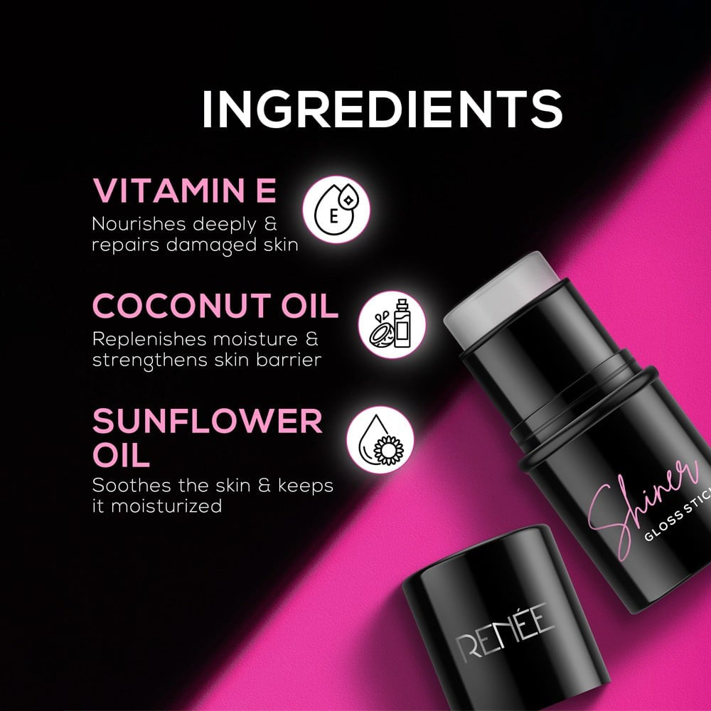 Renee Shiner Gloss Face Highlighter Stick (Transparent) : 5 g