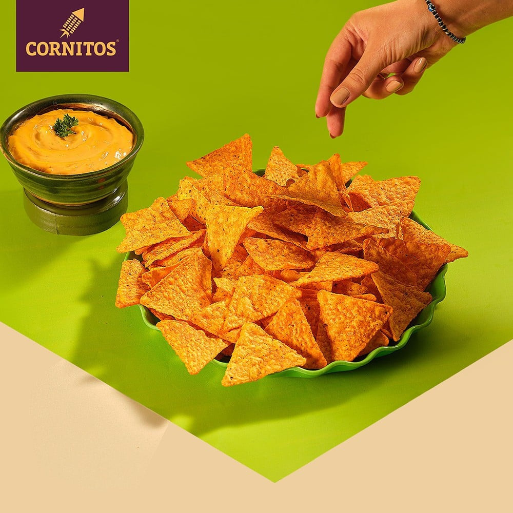 Cornitos Nachos Crisps & Dip Combo - Pack of 3 : 3 x 3 x 30 g + 1 unit