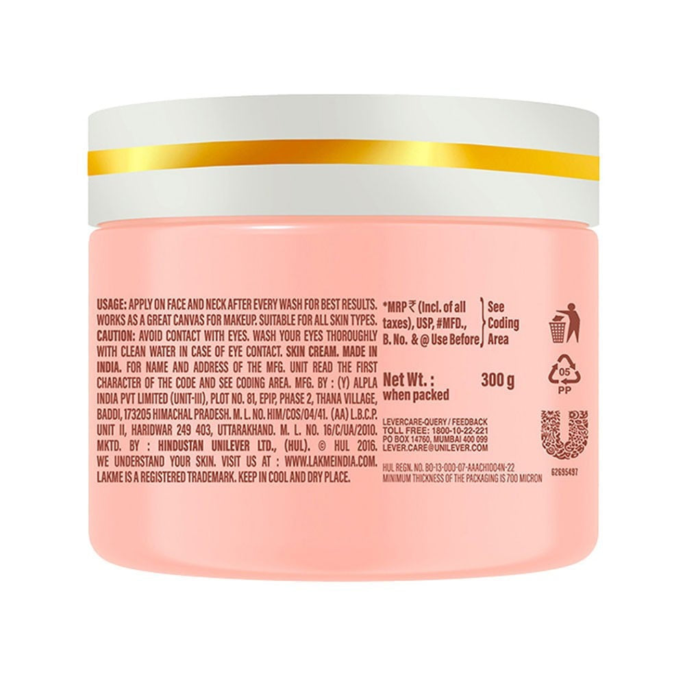 Lakme Peach Milk Moisturizing Cream : 300 g