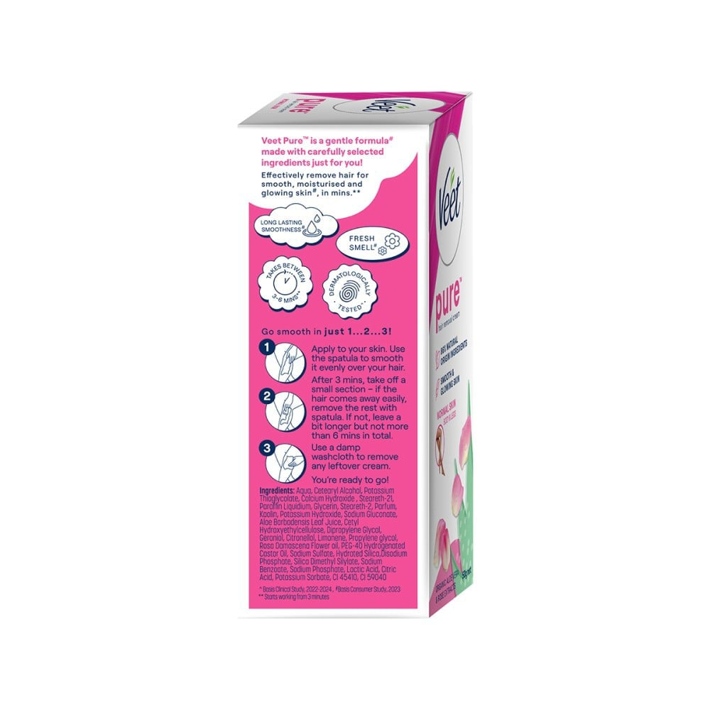 Veet Pure Hair Removal Cream (For Normal Skin) : 50 g