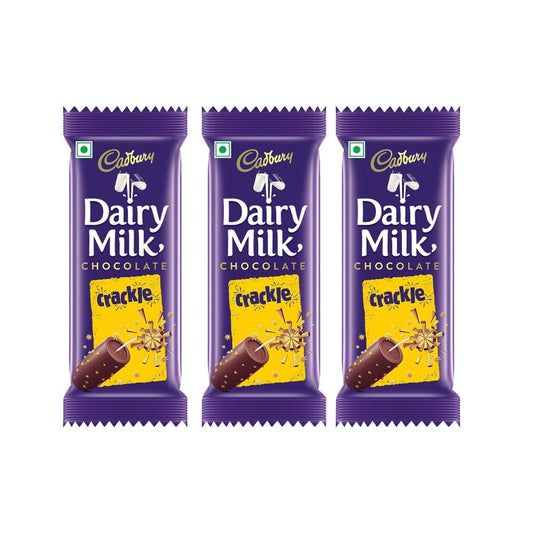 Cadbury Dairy Milk Crackle Milk Chocolate Bar - Pack of 3 : 3 x 36 g
